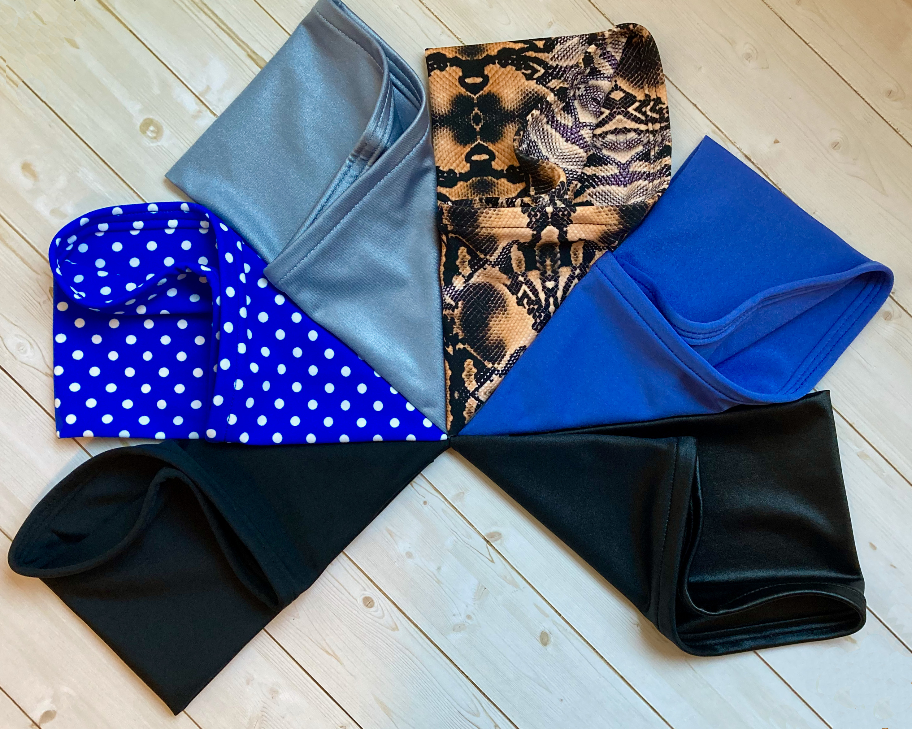 Swim headbands come in colors that go with any swim cap.